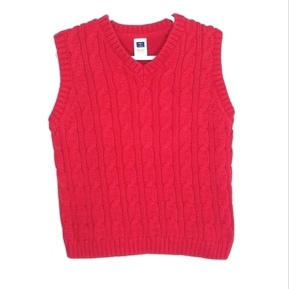 Janie and Jack Cable Knit Vest 18-24m